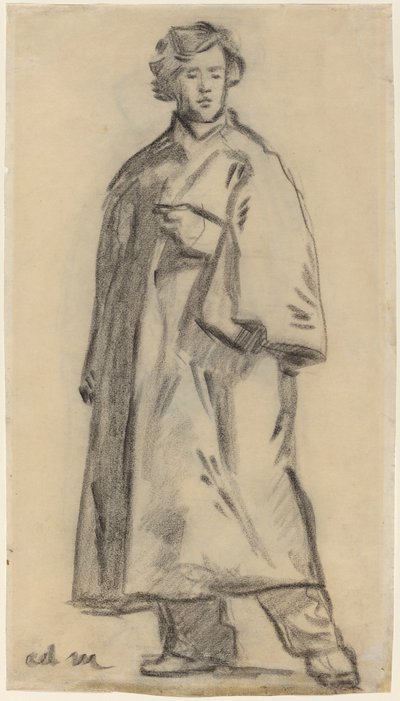 マントを着た男 [右] 作： Édouard Manet