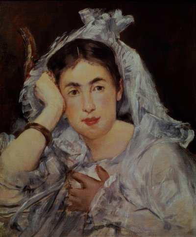 フードのマルグリットドコンフラン 作： Édouard Manet