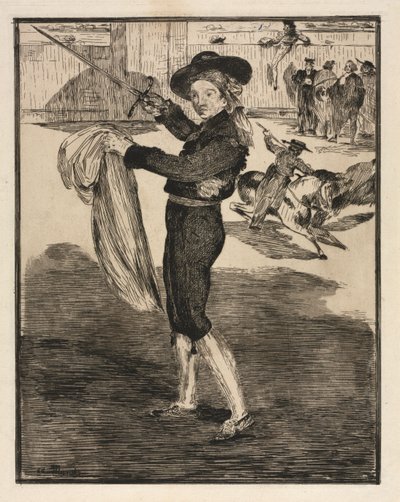 エスパーダのコスチュームを着たミレ、ビクトリーヌ。 作： Édouard Manet