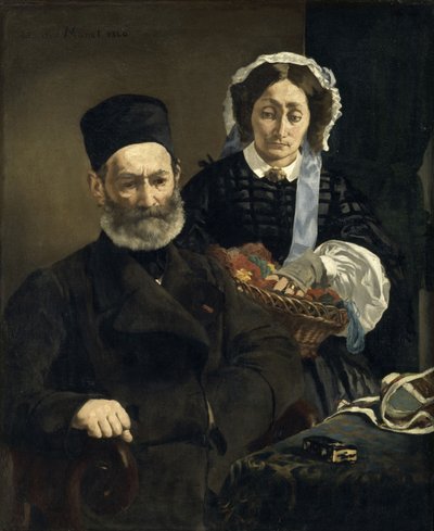 ムッシュとマダムオーギュストマネ 作： Édouard Manet