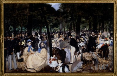 チュイルリー公園での音楽 作： Édouard Manet