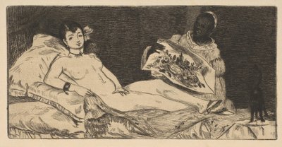 オリンピア小皿、1867年。 作： Édouard Manet