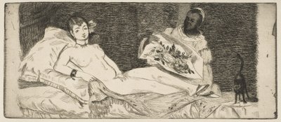 オリンピア小皿、1867年。 作： Édouard Manet