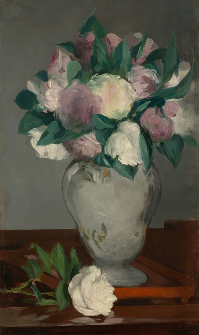 牡丹、1864年から65年。 作： Édouard Manet