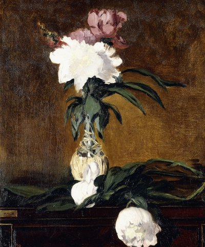 瓶の中の牡丹、1864 作： Édouard Manet