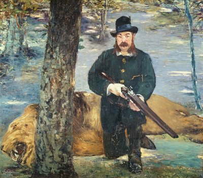 Pertuiset、ライオンハンター、1881 作： Édouard Manet