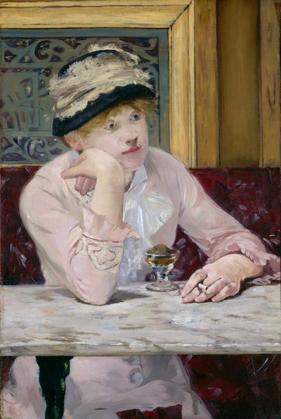 プラムブランデー、c。 1877年（帆布に油彩） 作： Édouard Manet