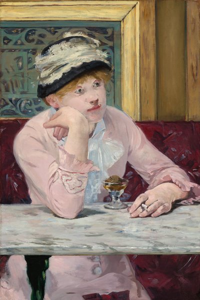プラムブランデー、c。 1877年。 作： Édouard Manet