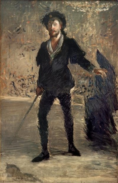 ハムレットとしてのフォーレの肖像 作： Édouard Manet