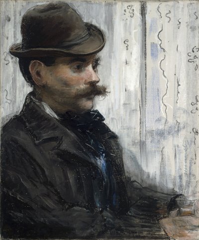 アルフォンス・モーローの肖像、1880年頃 作： Édouard Manet