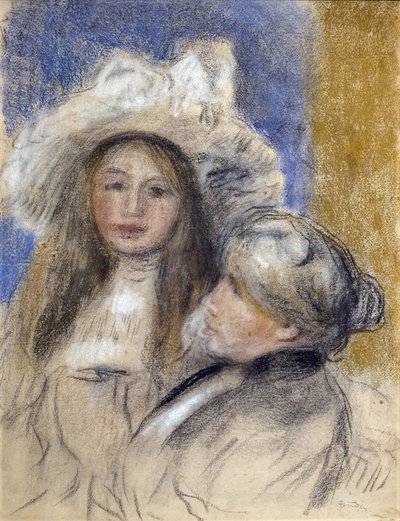 ベルト・モリゾ (1841-1895) と娘 (ジュリー・マネ) の肖像 作： Édouard Manet