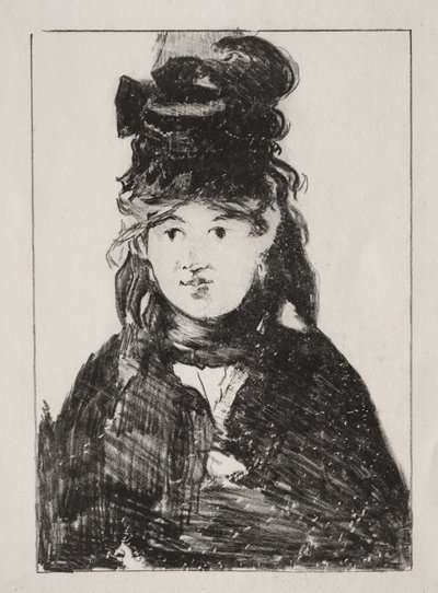 ベルト・モリゾの肖像 作： Édouard Manet