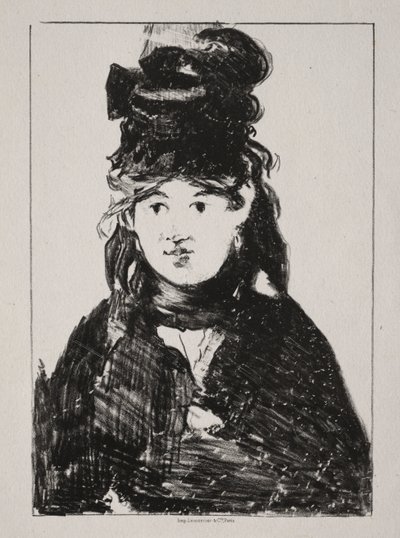 ベルト・モリゾの肖像 作： Édouard Manet