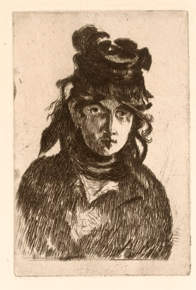 ベルトモリゾの肖像。 作： Édouard Manet