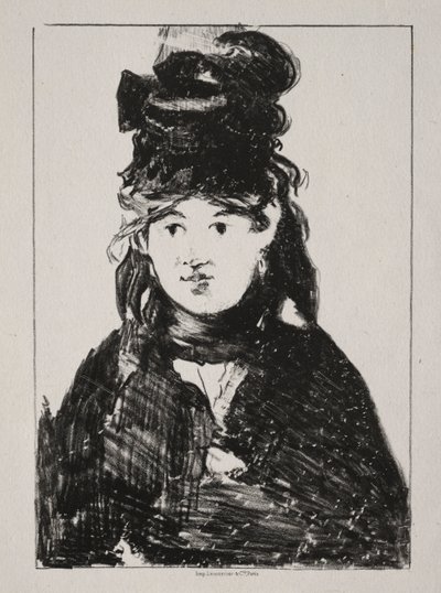 ベルトモリゾの肖像、1872年。 作： Édouard Manet