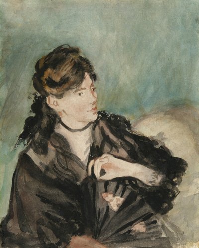 ベルトモリゾの肖像、1873-74年 作： Édouard Manet