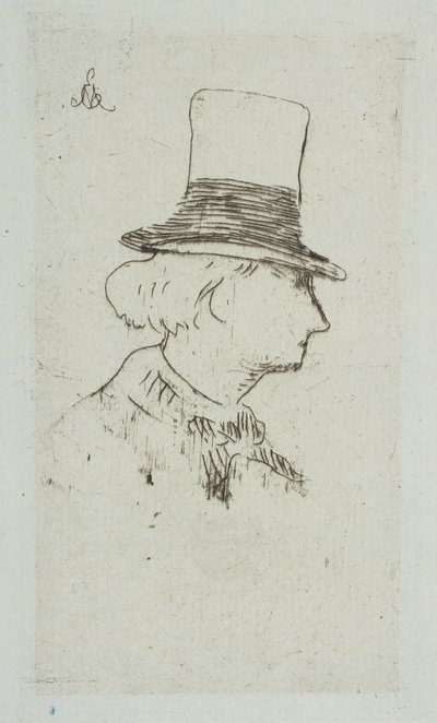 チャールズボードレールの肖像、1862〜67年。 作： Édouard Manet