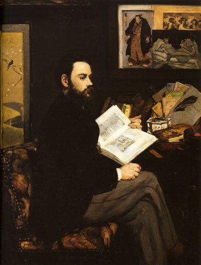 エミール・ゾラの肖像 作： Édouard Manet