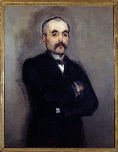 ジョルジュ・クレマンソー（1841-1929）の肖像 エドゥアール・マネ（1832-1883）の絵画 19世紀 日。0.94 x 0.74 m パリ、オルセー美術館 作： Édouard Manet