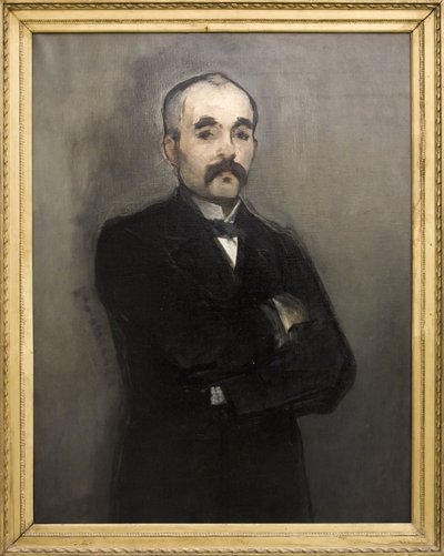 ジョルジュ・クレマンソーの肖像（キャンバスに油彩） 作： Édouard Manet