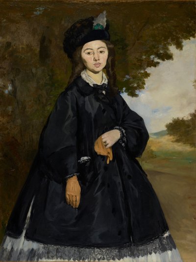マダム・ブリュネの肖像 作： Édouard Manet