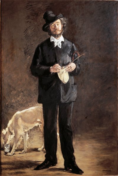 詩人、画家、彫刻家の肖像ギルバート・マルセリン・デスブータン（ギルバート・マルセリン） 作： Édouard Manet