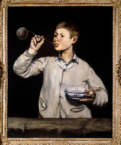 シャボン玉。絵画：エドゥアール・マネ（1832-1883） 1867年 作： Édouard Manet