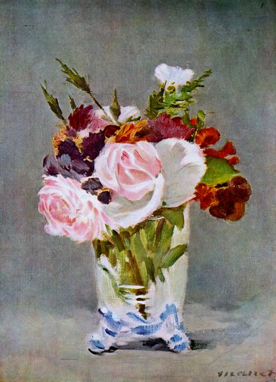 花のある静物、1882年。 作： Édouard Manet