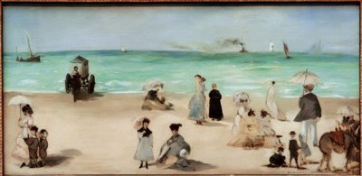 ブローニュスルメールビーチ 作： Édouard Manet