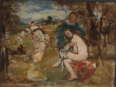 驚きのニンフ」1860年頃（油彩・キャンバス 作： Édouard Manet