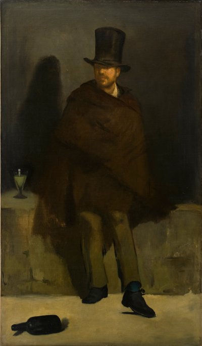 アブサン酒飲み、1859 作： Édouard Manet