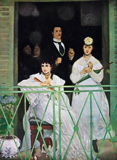 バルコニー、1868-1869。 作： Édouard Manet