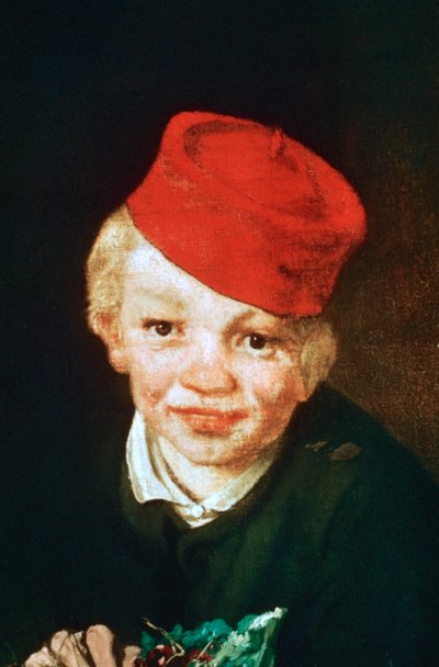 さくらんぼの少年、詳細、1859 作： Édouard Manet