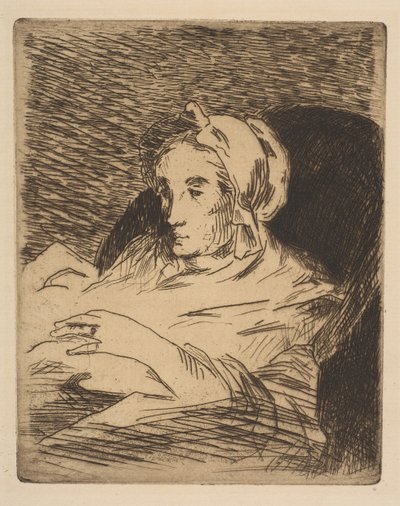 回復期のスザンヌマネ、1879年〜81年。 作： Édouard Manet