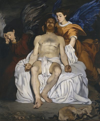 死せるキリストと天使 作： Édouard Manet