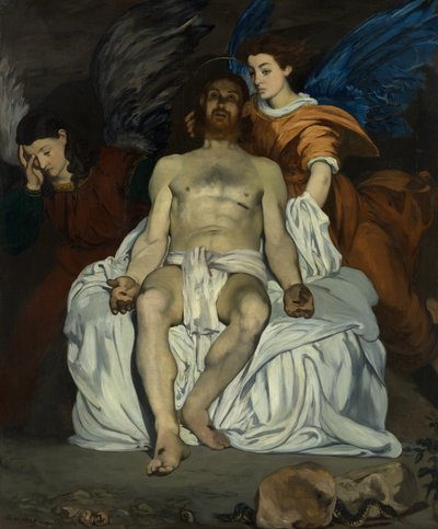 天使と死んだキリスト、1864。 作： Édouard Manet