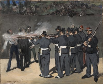 マクシミリアン皇帝の処刑 作： Édouard Manet