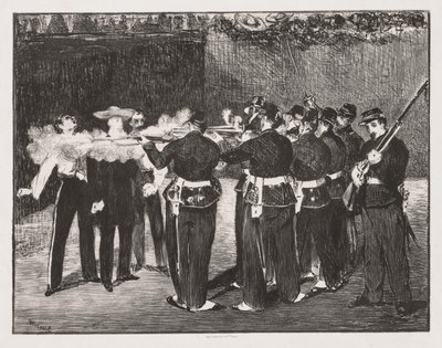 マクシミリアン皇帝の処刑 作： Édouard Manet
