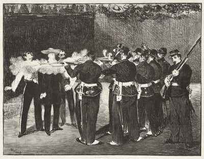 マクシミリアン皇帝の処刑 作： Edouard Manet