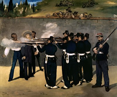 皇帝マクシミリアンの処刑、1867-8 作： Édouard Manet