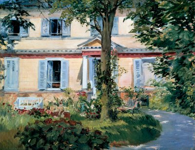 リュエイユの家、1882 作： Édouard Manet