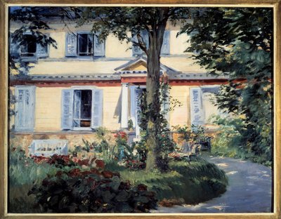 リュエイユの家」 エドゥアール・マネ（1832-1883）の絵画 1882年 ベルリン、国立博物館 作： Édouard Manet