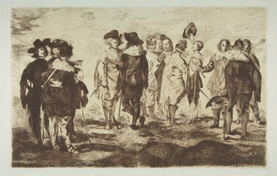 リトルキャバリアーズ、ベラスケス後、1861-62年。 作： Édouard Manet