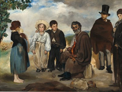 古い音楽家 作： Édouard Manet