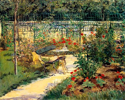画家の庭 作： Édouard Manet