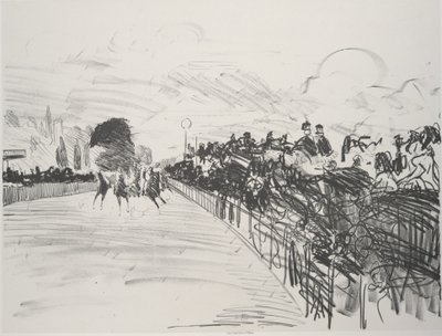 The Races Les Courses、1865-72、1884 年に出版。 作： Édouard Manet