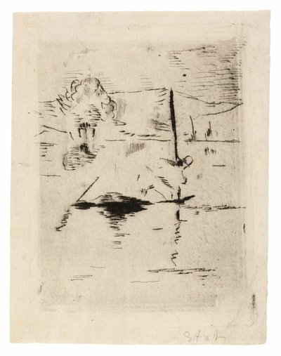 平原の川 作： Édouard Manet