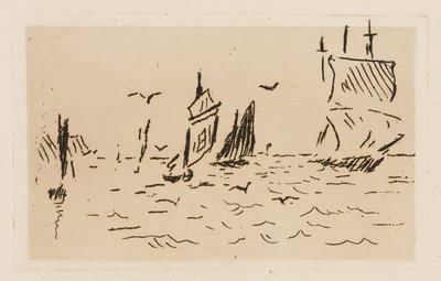 ル・フルブ』より「海」、プレート7 作： Édouard Manet