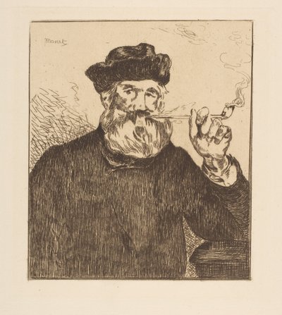 喫煙者。 作： Édouard Manet