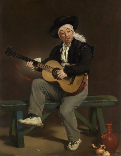 スペインの歌手、1860年。 作： Édouard Manet